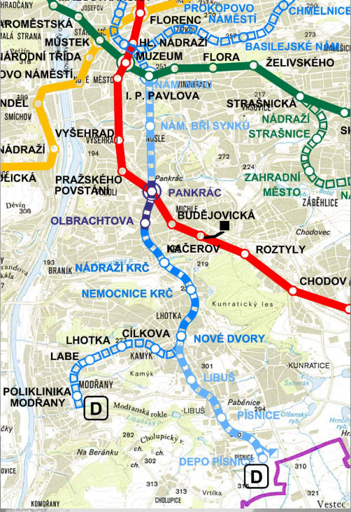 metro mapka