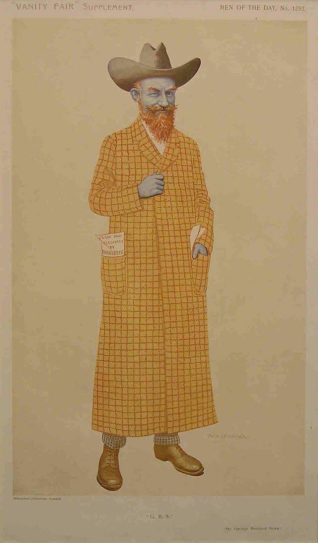 G. B. Shaw. (zdroj: Wikimedia Commons) george bernard shaw vanity fair 1911 08 16b