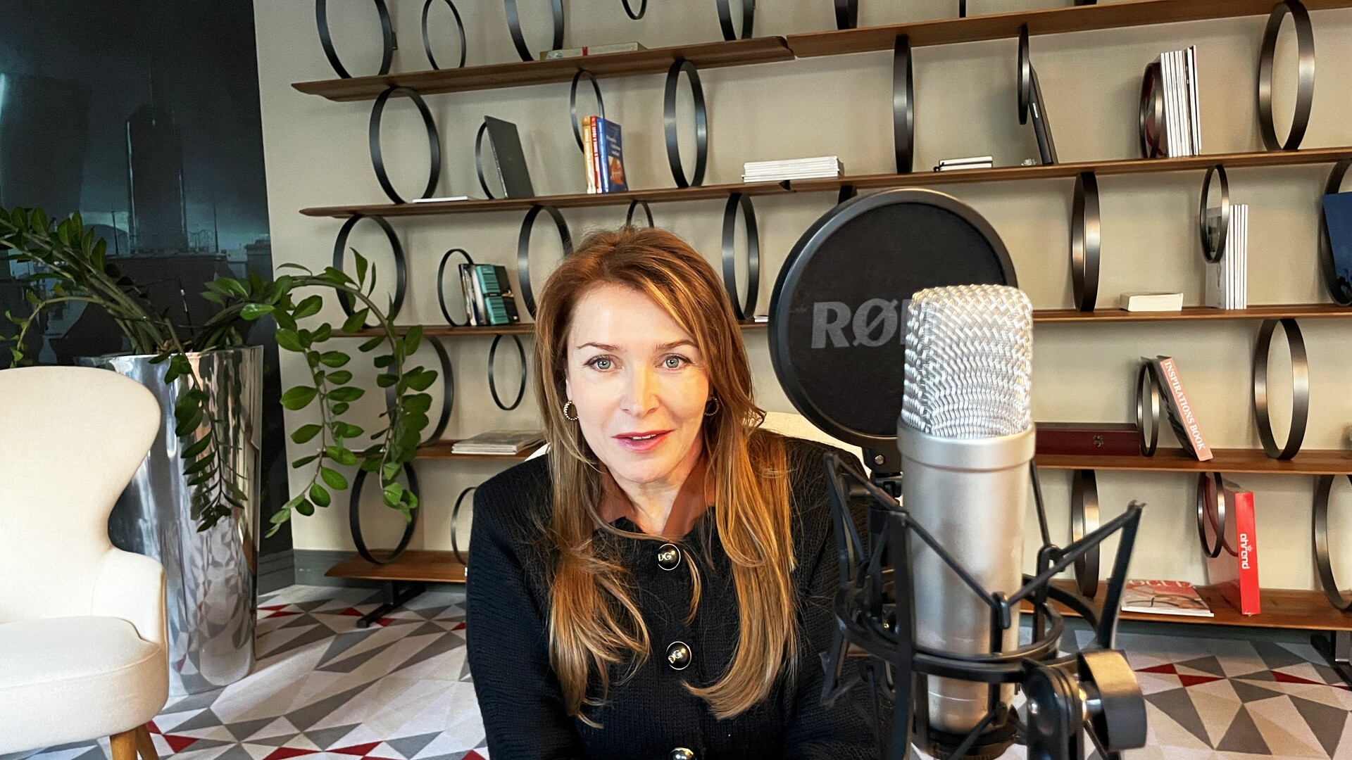 Ivana Tykač při natáčení Flowcastu. Foto: Zdeněk Strnad ivana tykac nataceni flowcastu