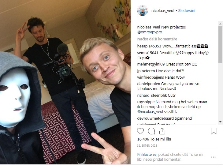 Tuhle fotku zveřejnil Nicolaas na Instagramu a za několik minut si k ní nakoupil víc než 16 tisíc lajků insta nicolaas