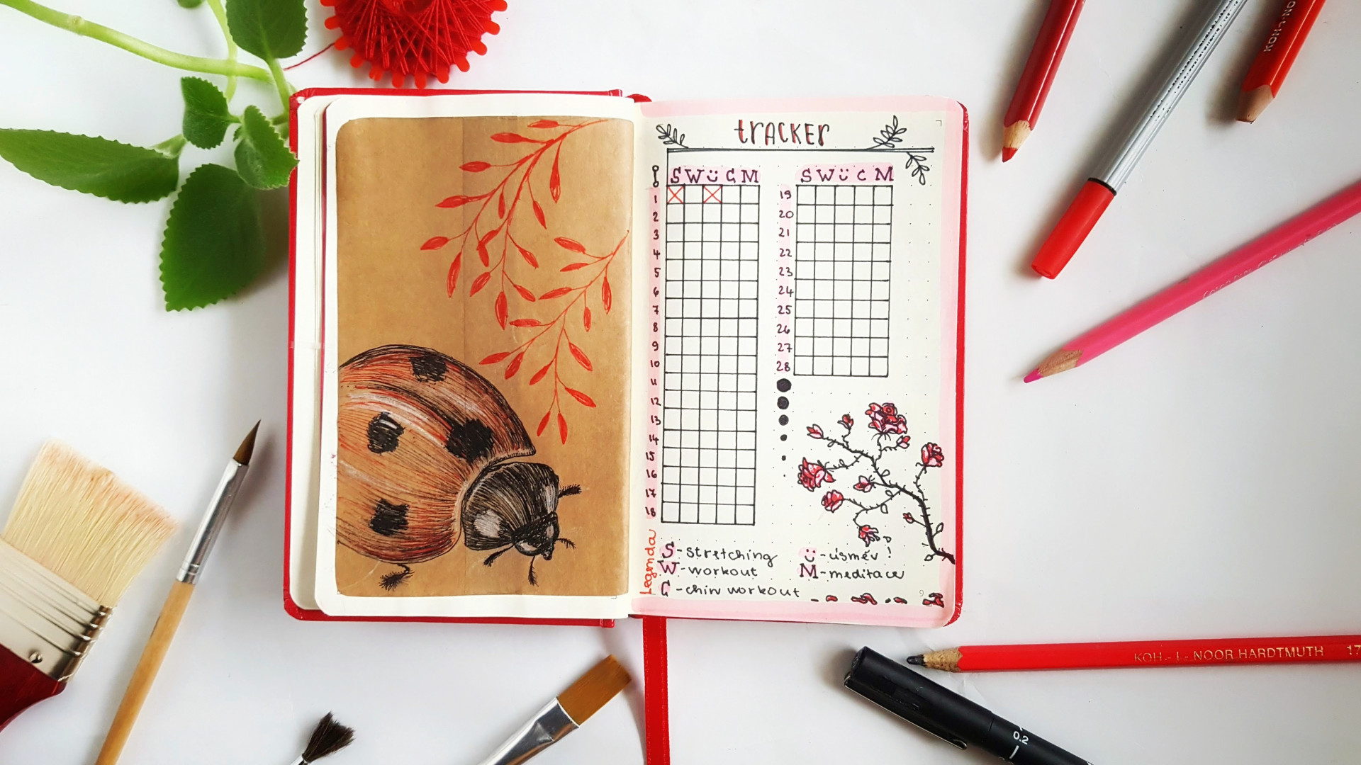 zapisnik paper bullet journal 1