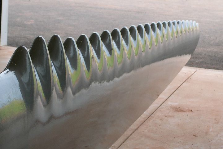 Lopatka turbíny má s vroubky mnohem vyšší výkonnost wind turbines modeled