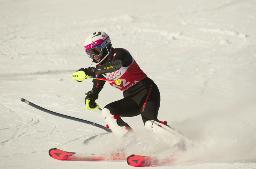 Vždycky jsem chtěla lyžovat na svoje narozeniny, což v Česku nejde, protože je mám v květnu, ale tady to není problém. slalom schafferova