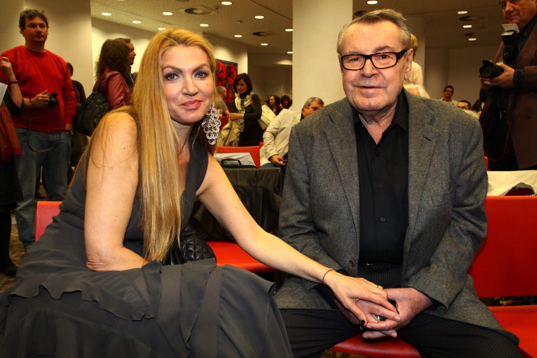 Miloš Forman s manželkou Martinou forman 2