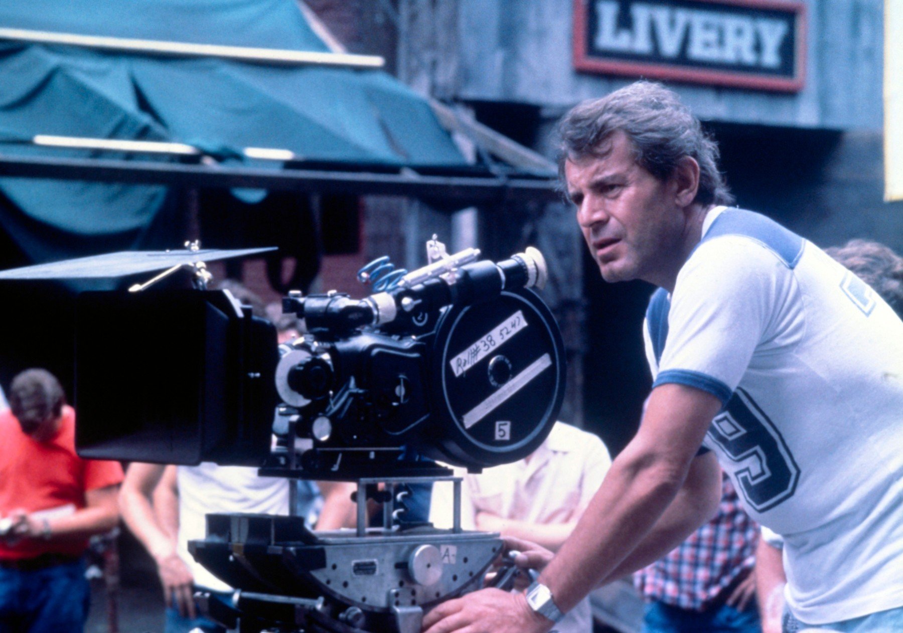 Miloš Forman při natáčení, 70. léta. forman 4