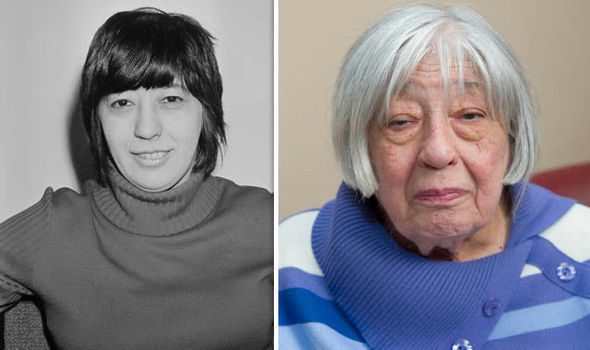 Judith Simonsová v době, kdy poznala Beatles, a několik let před smrtí simons