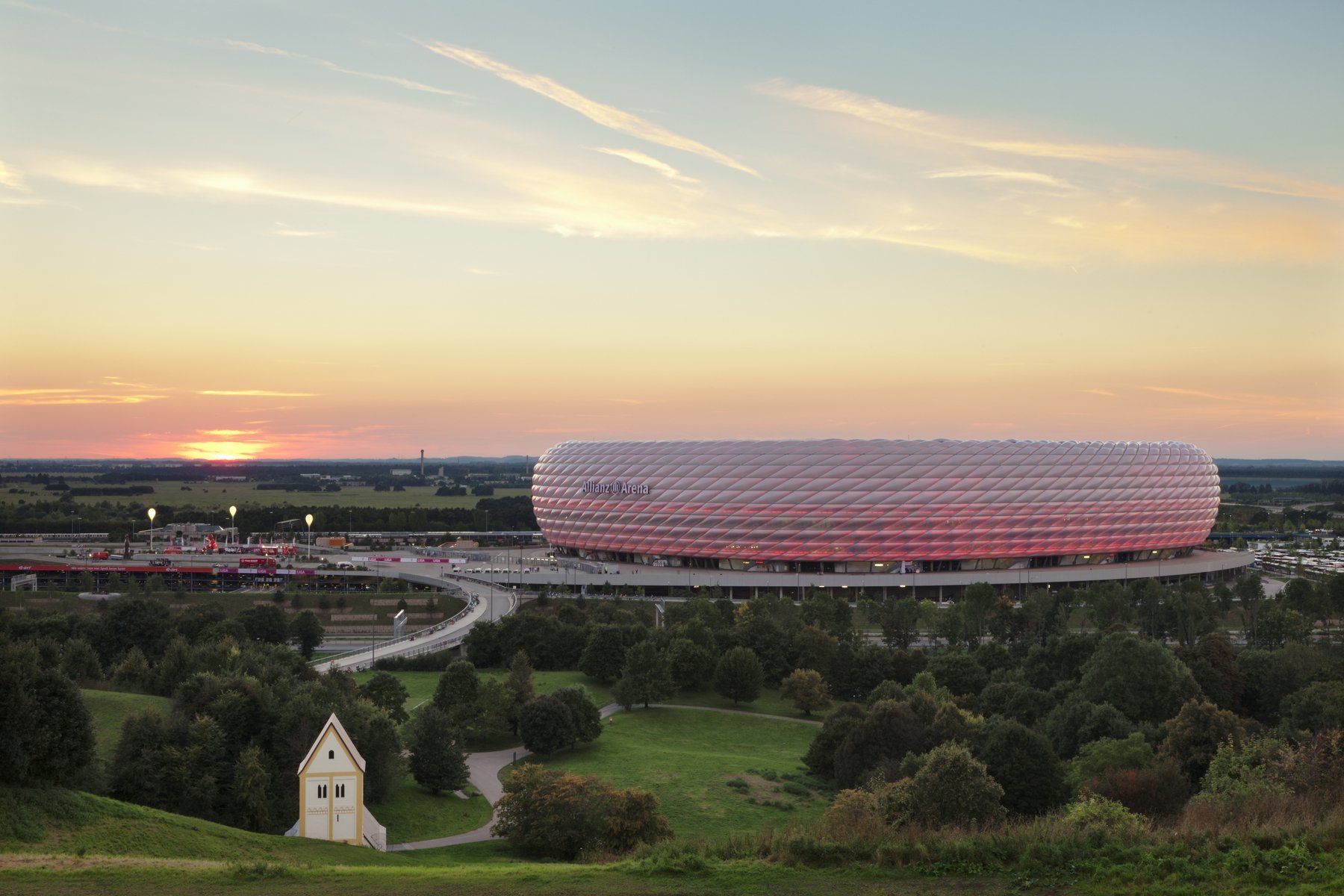 Mnichovská ležící pneumatika bayern arena3