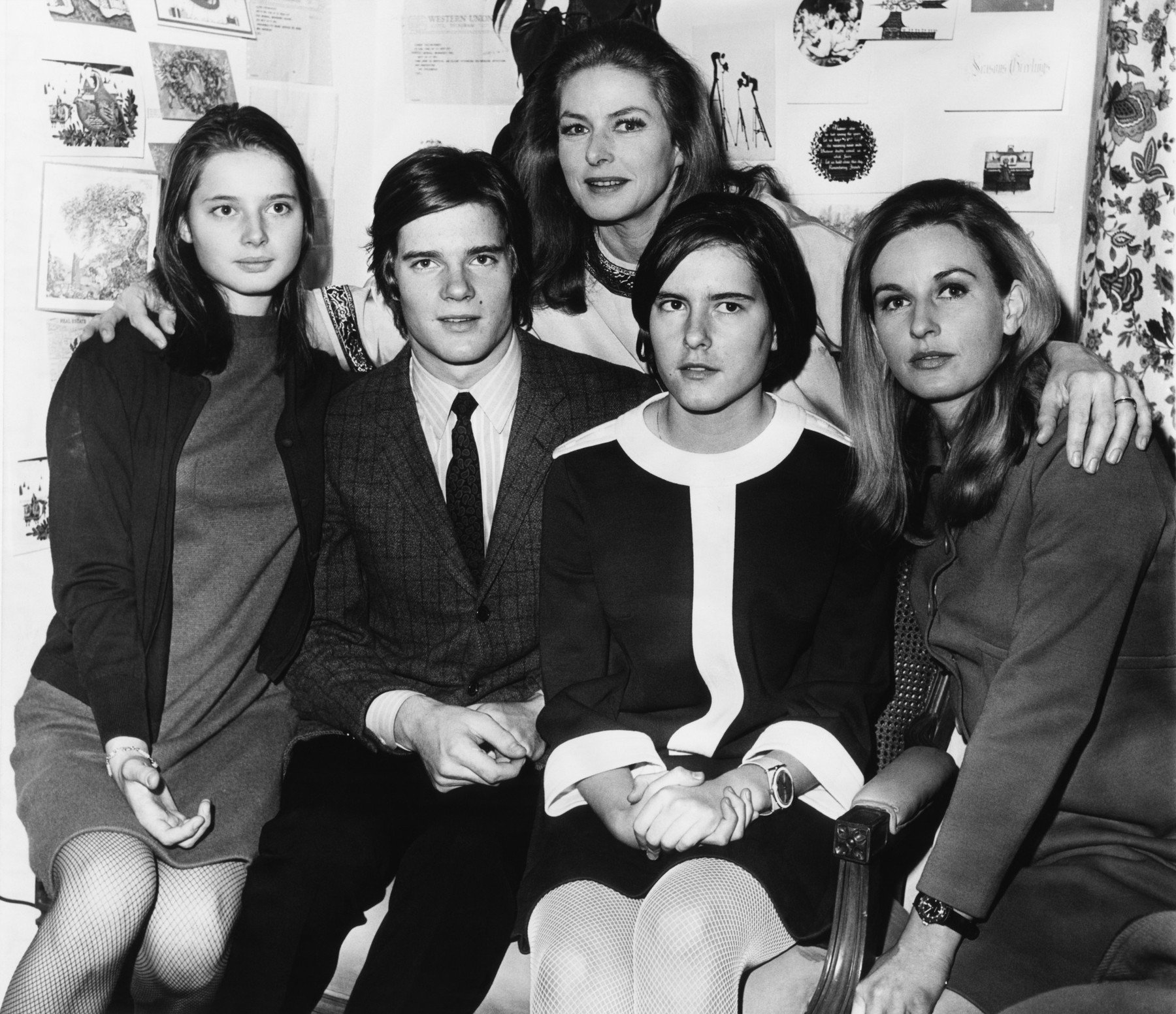 Ingrid Bergmanová se svými čtyřmi dětmi na dovolené v New Yorku v roce 1967. Isabella je první zleva bergman ingrid 0257439927