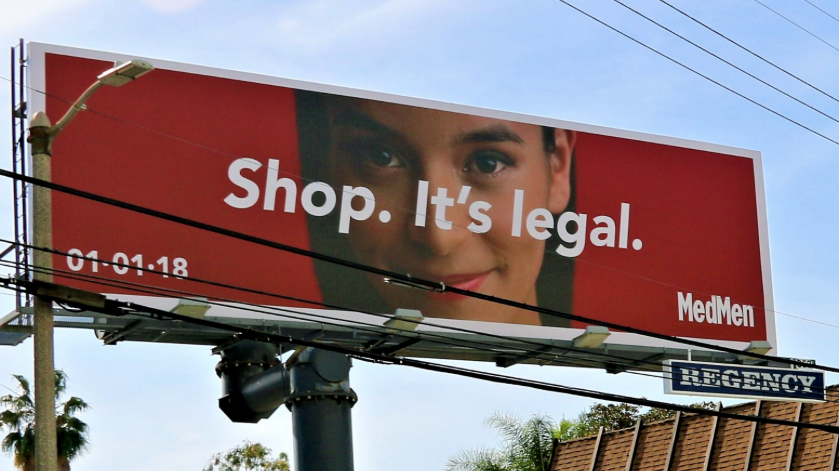 MedMen zaplavila konopnými billboardy okolí Los Angeles konopi billboard