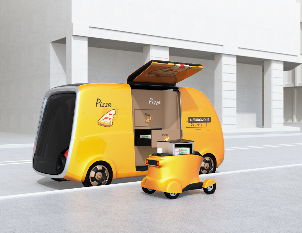 Samořiditelné Pizza auto. Pro nás zatím UFO, pro Toyotu a Pizza Hut aktuální projekt pizza auto 1014530356