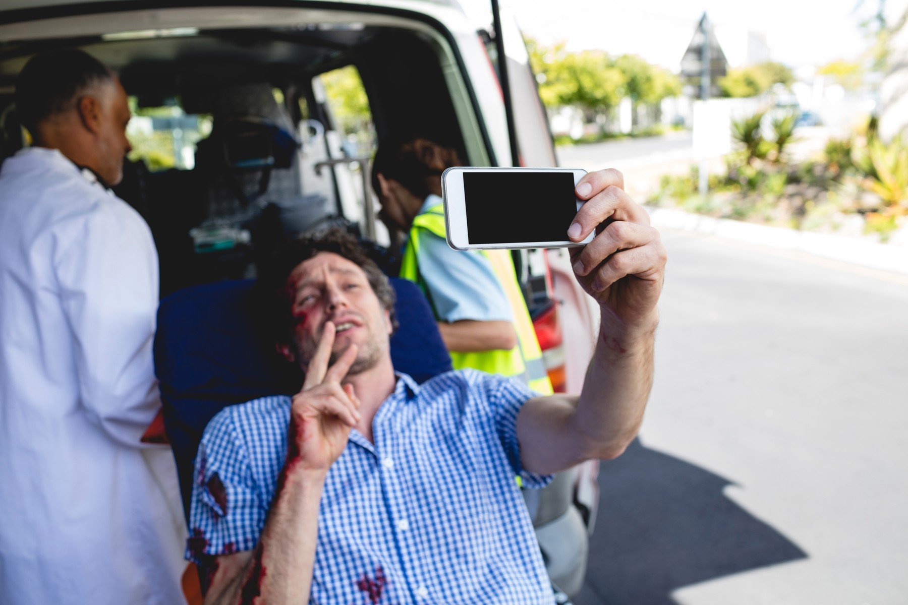 selfie zraneni