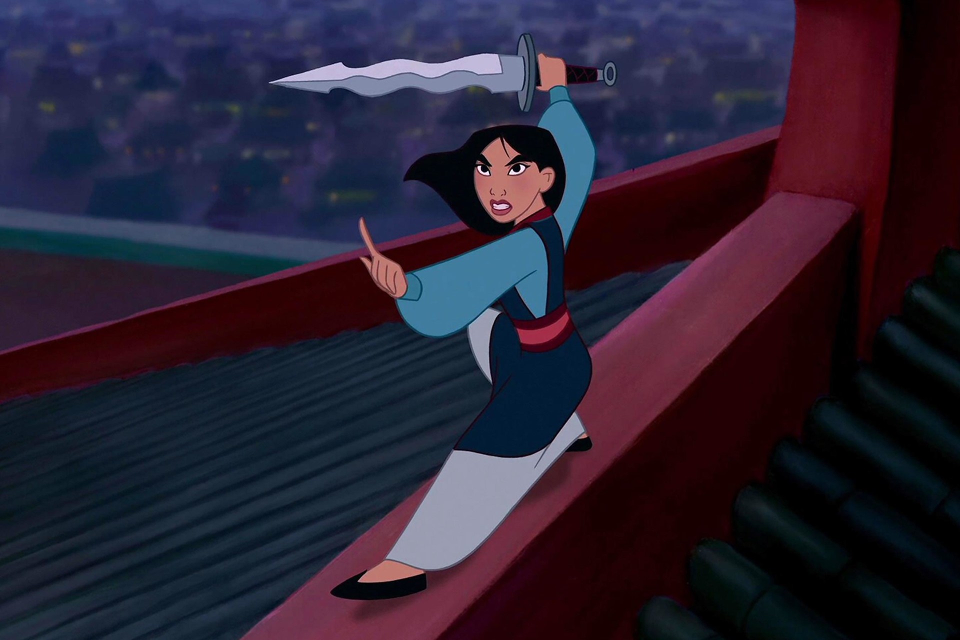 ... na rozdíl od Mulan, která by vám, kdybyste jí k té plotně poslali, nejspíš usekla hlavu. mulan