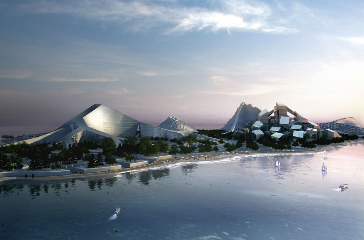 Poušť u Baku, která se má změnit v zelené město, si říká Zira Island zira island