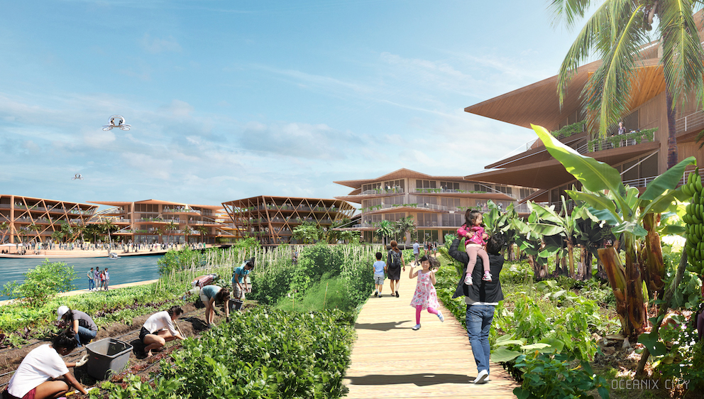 Jídlo si místní vypěstují sami. A vodu budou získávat ze vzduchu a odsolováním 07 big sfc oceanixcity platform image by big bjarke ingels group 1