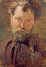 Alfons Mucha: Autoportrét (1899). Zdroj: Nadační fond Richarda Fuxy portret