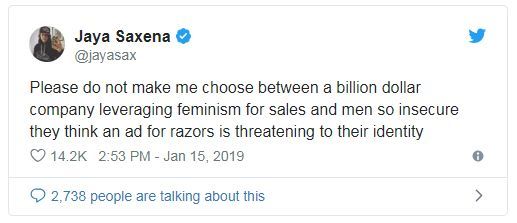 tweet gillette